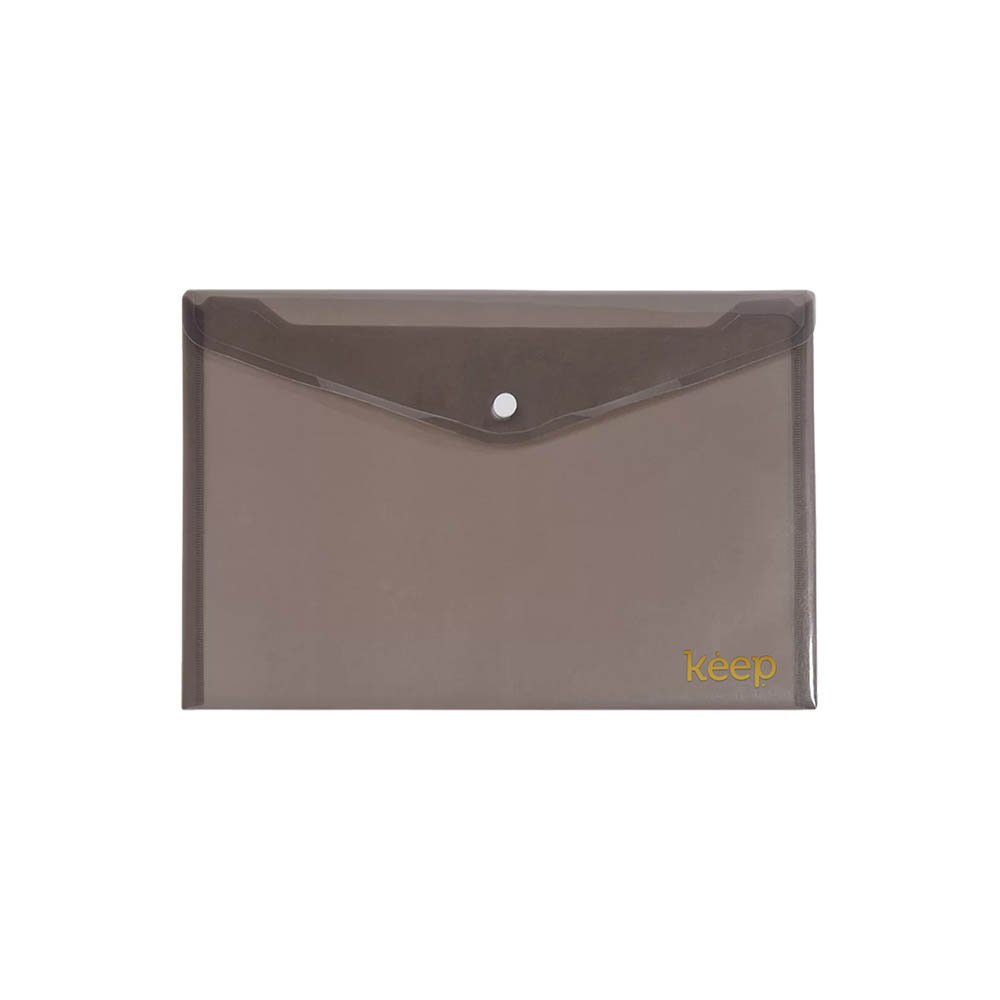 Pasta Envelope A5 Fecho Botão Fumê Keep - EI047