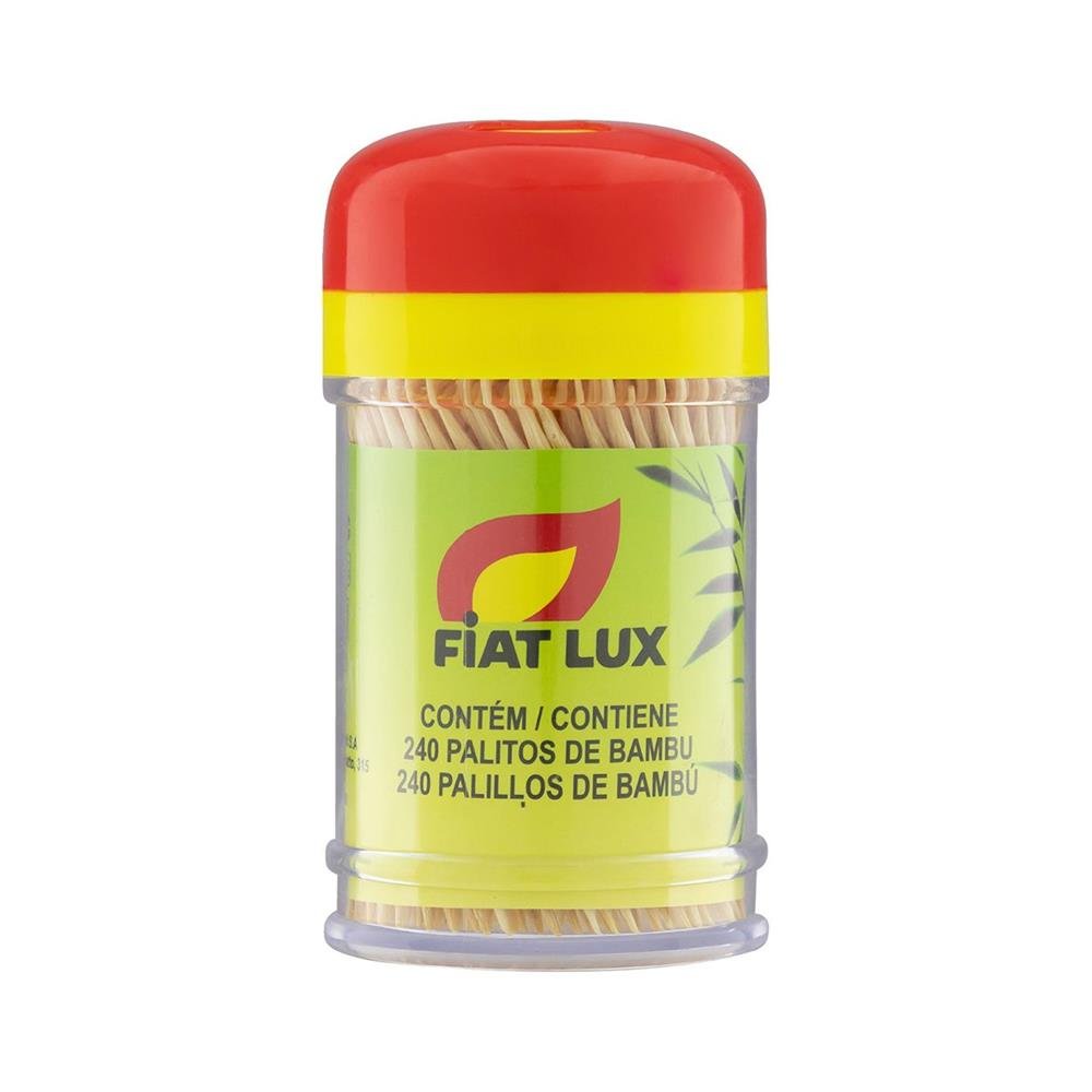 Paliteiro De Plástico Com 240 Palitos De Bambu Fiat Lux