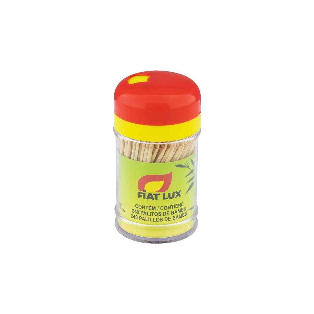 Paliteiro De Plástico Com 240 Palitos De Bambu Fiat Lux