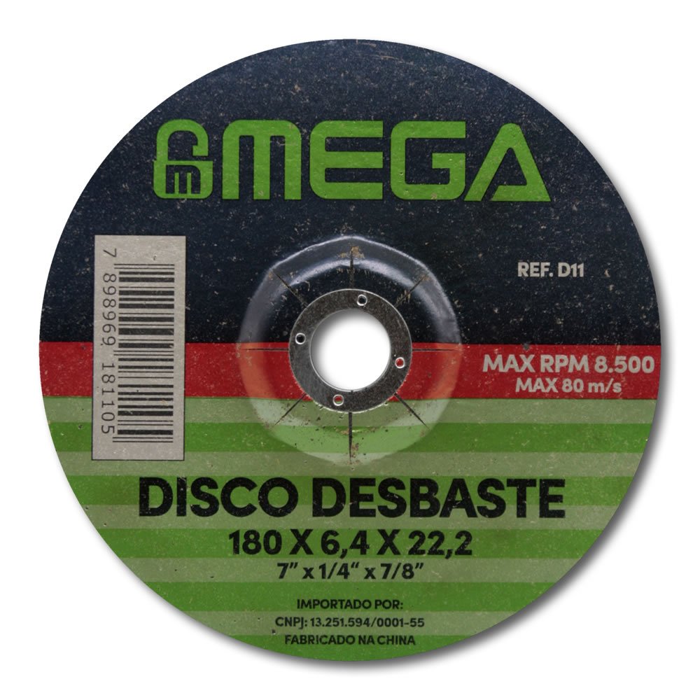 Disco Desbaste 180 X 6,4 X 22,2