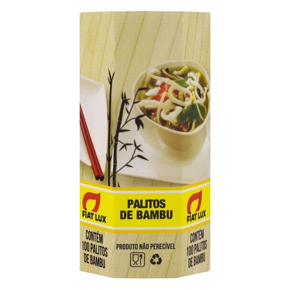 Palito Roliço De Bambu Fiat Lux 100 Unidades