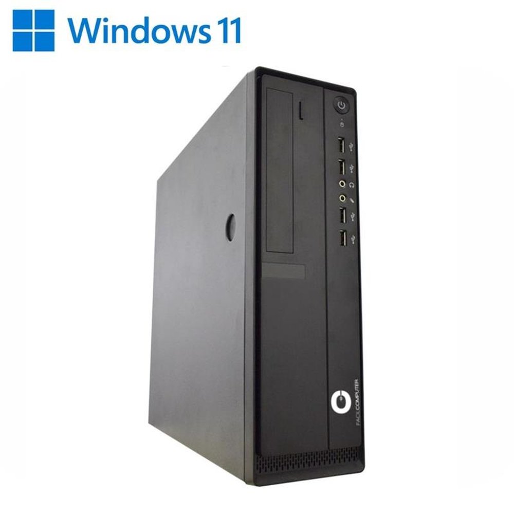 Computador Corporate Intel Core i3-10100, 8GB de RAM, SSD 480GB, Windows 11 Pro - Facil Computer SFF I310-8480WP