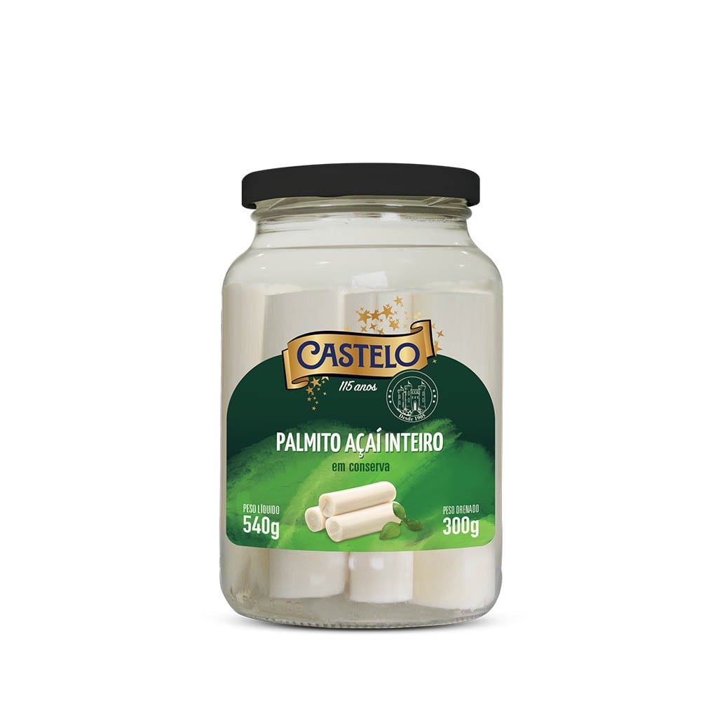 Palmito Castelo Açai Inteiro 300g