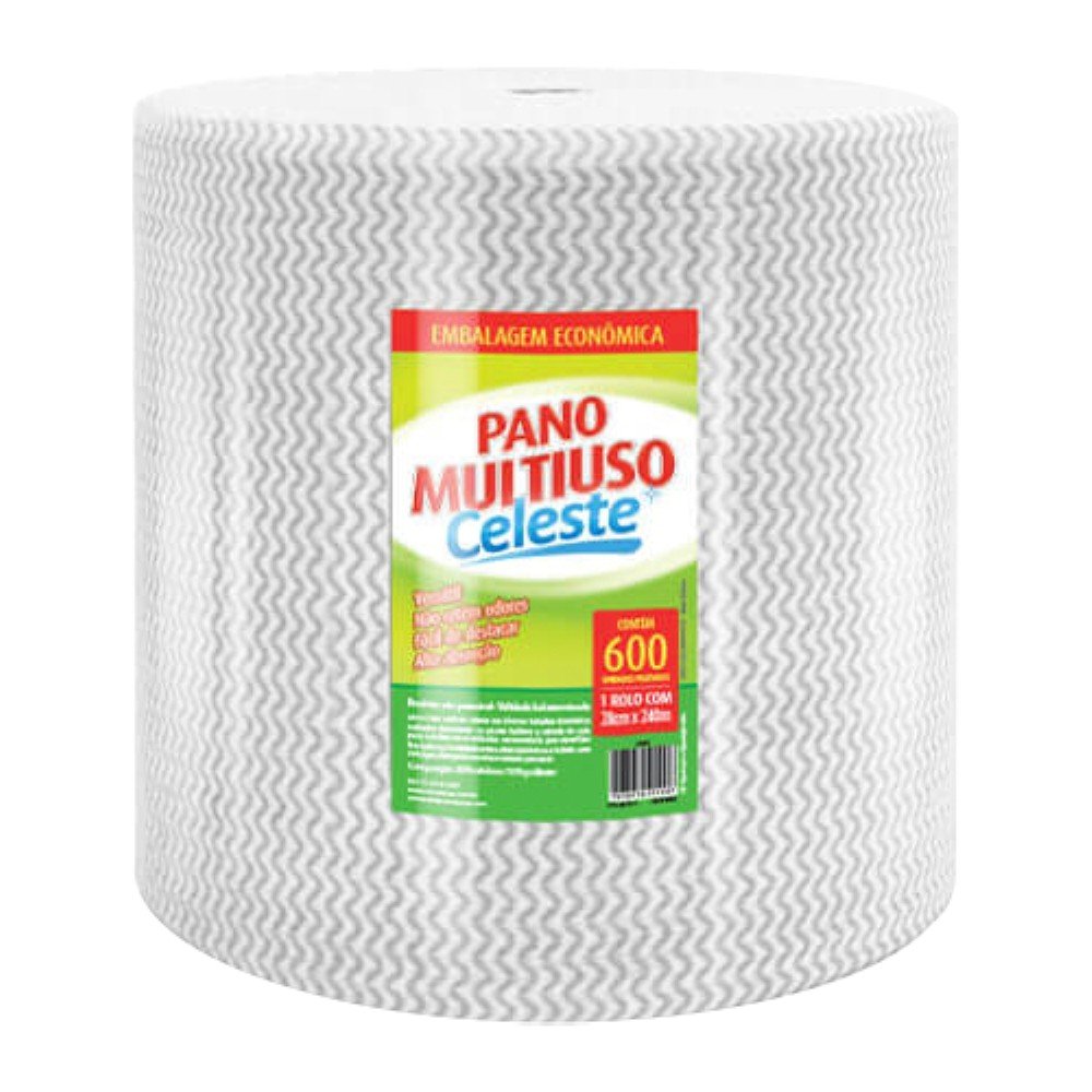 Pano Multiuso 20cm X 240 Metros Branco Celeste