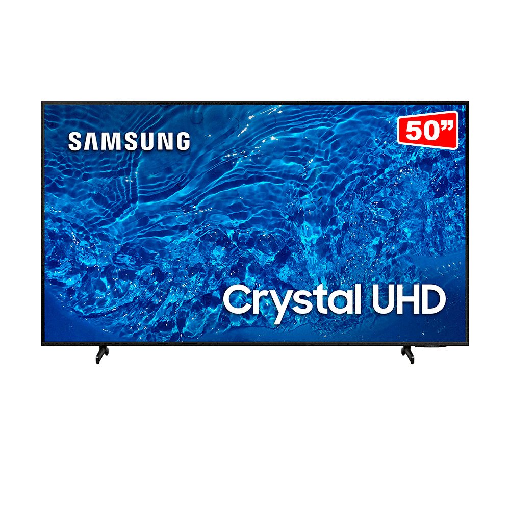 Smart TV Samsung Crystal Color 4K 50" UHD 50BU8000 Design Slim Painel Dynamic