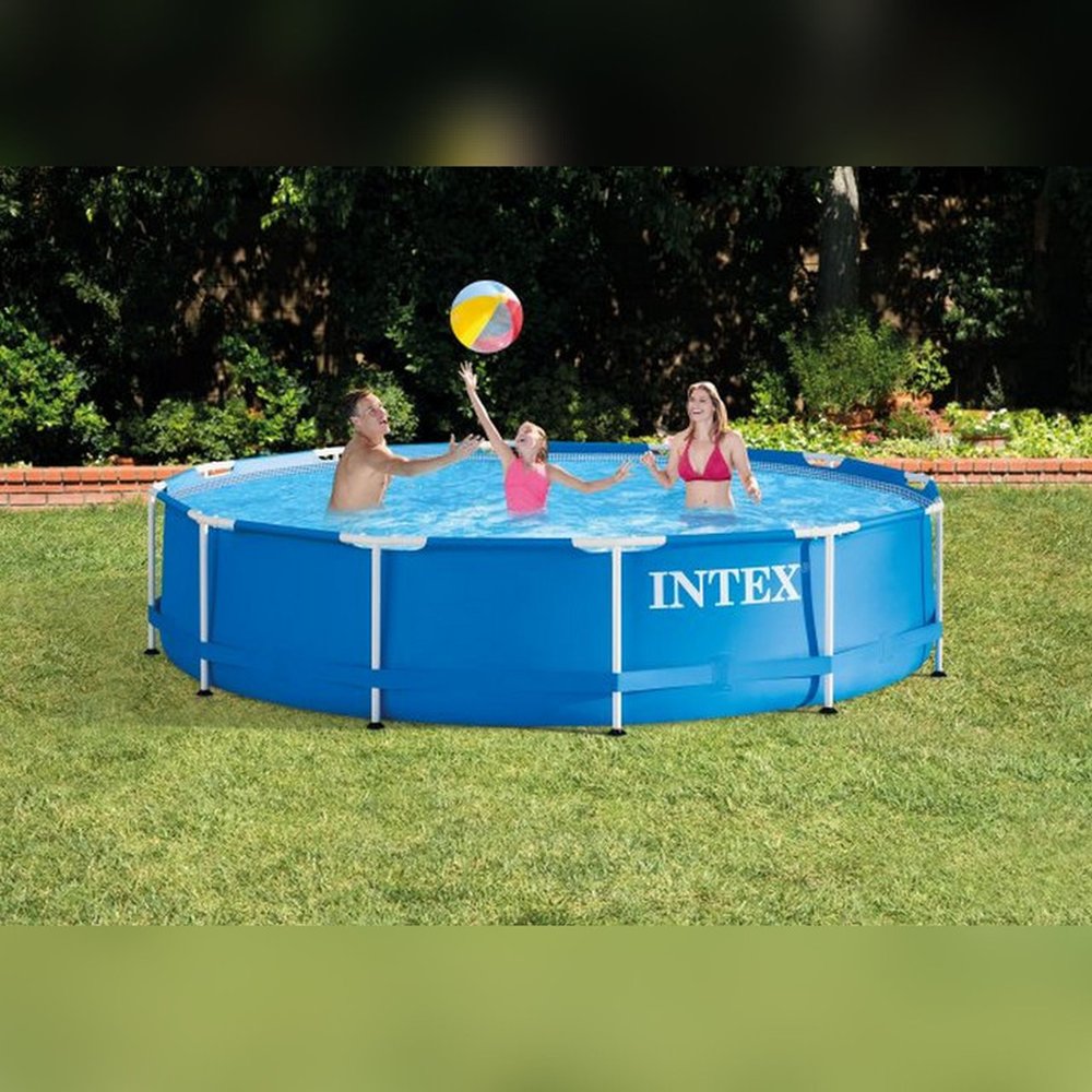 Piscina Armação De Metal Galvanizado 6503 Litros, Bomba Filtro 127V E Dvd