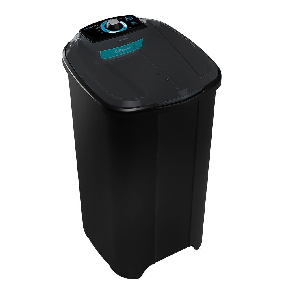 Tanquinho/Máquina de Lavar Roupas Semi-Automática 12,5Kg Newmaq Preta, 110V
