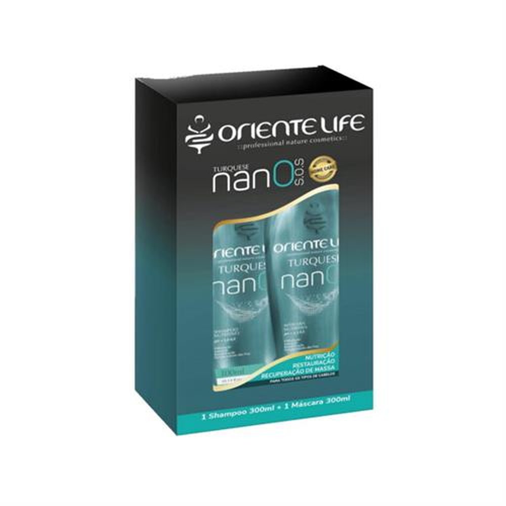 Kit Shampoo e Máscara Nano SOS 300ml Oriente Life