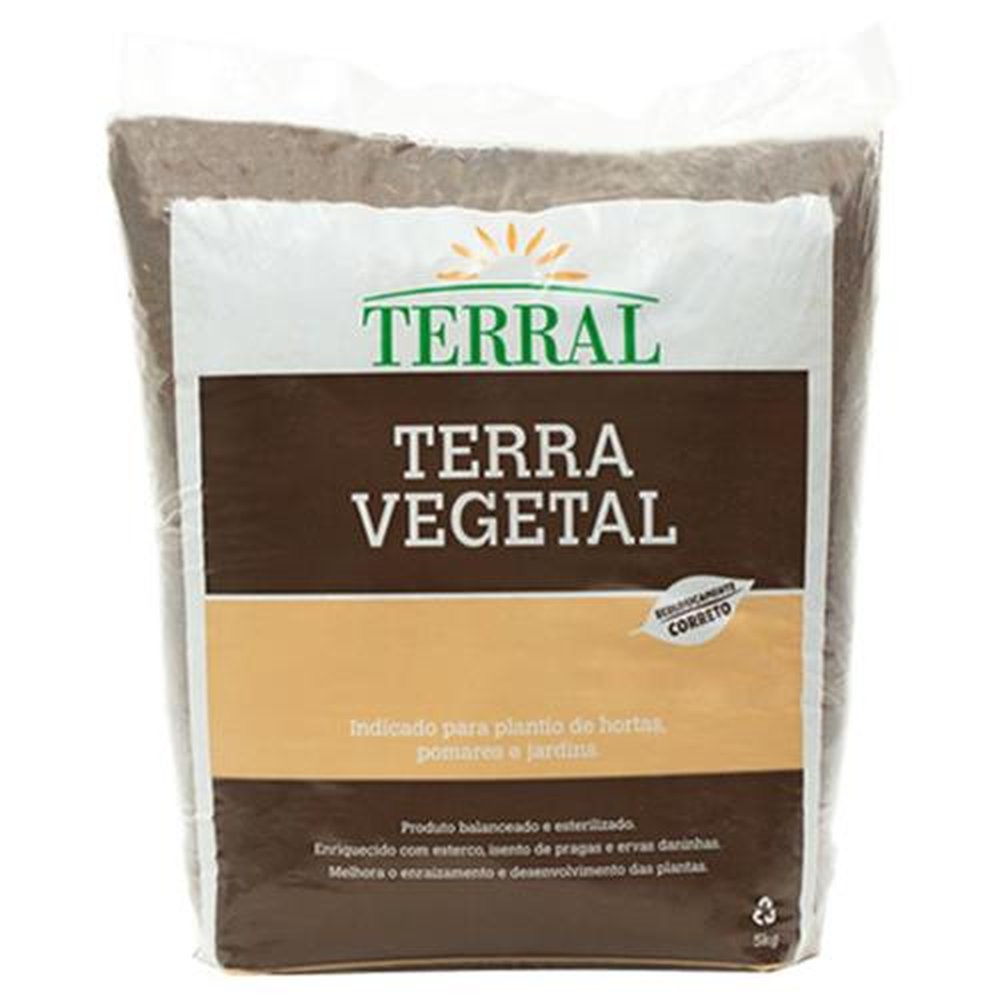 Terra Vegetal Adubada 5kg