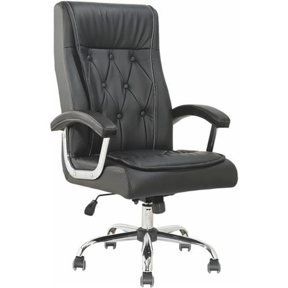 CADEIRA PRESIDENTE LUXO ESTRUTURA EM AÇO CROMADO 4347