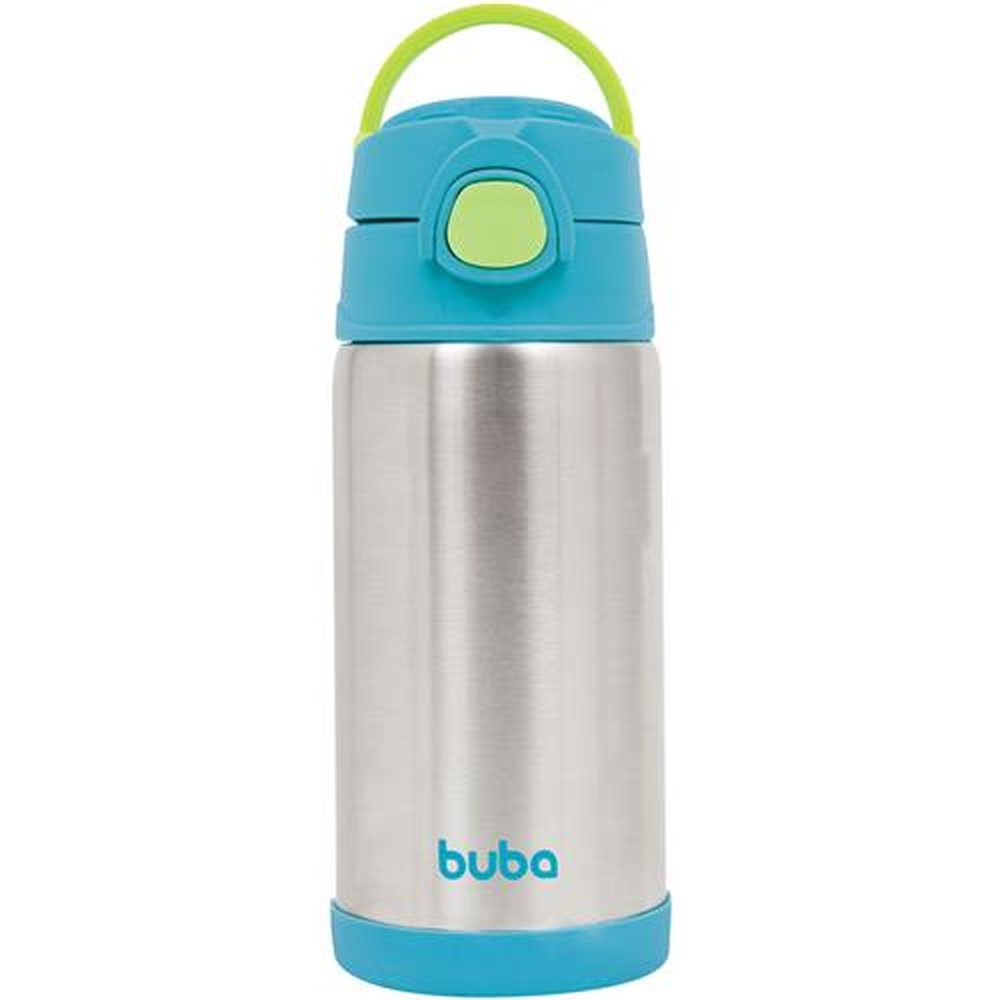 Garrafa Térmica Aço Inox Parede Dupla 400ml Infantil Buba Azul
