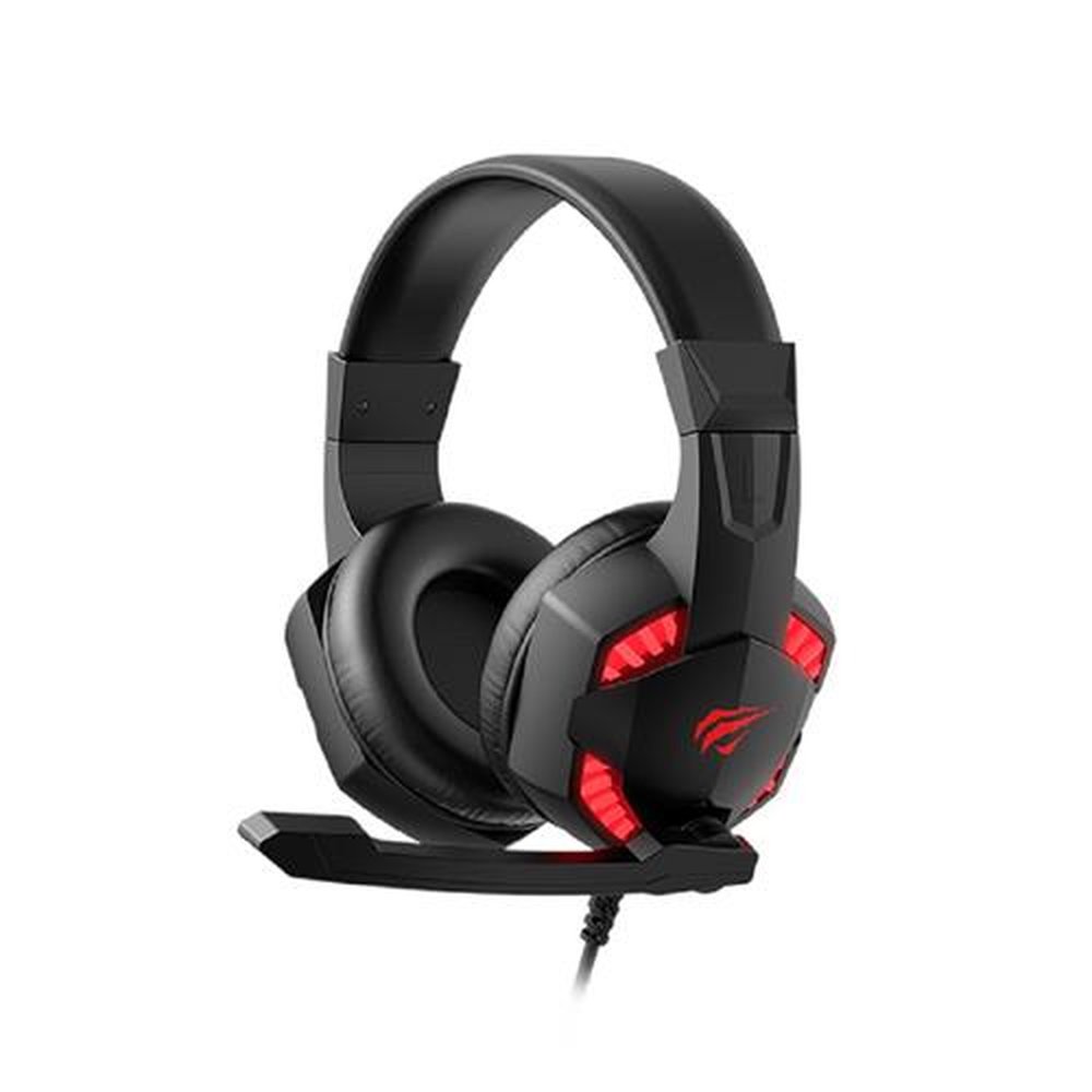 Fone De Ouvido Headset Gamer Havit H2032d Preto/Vermelho