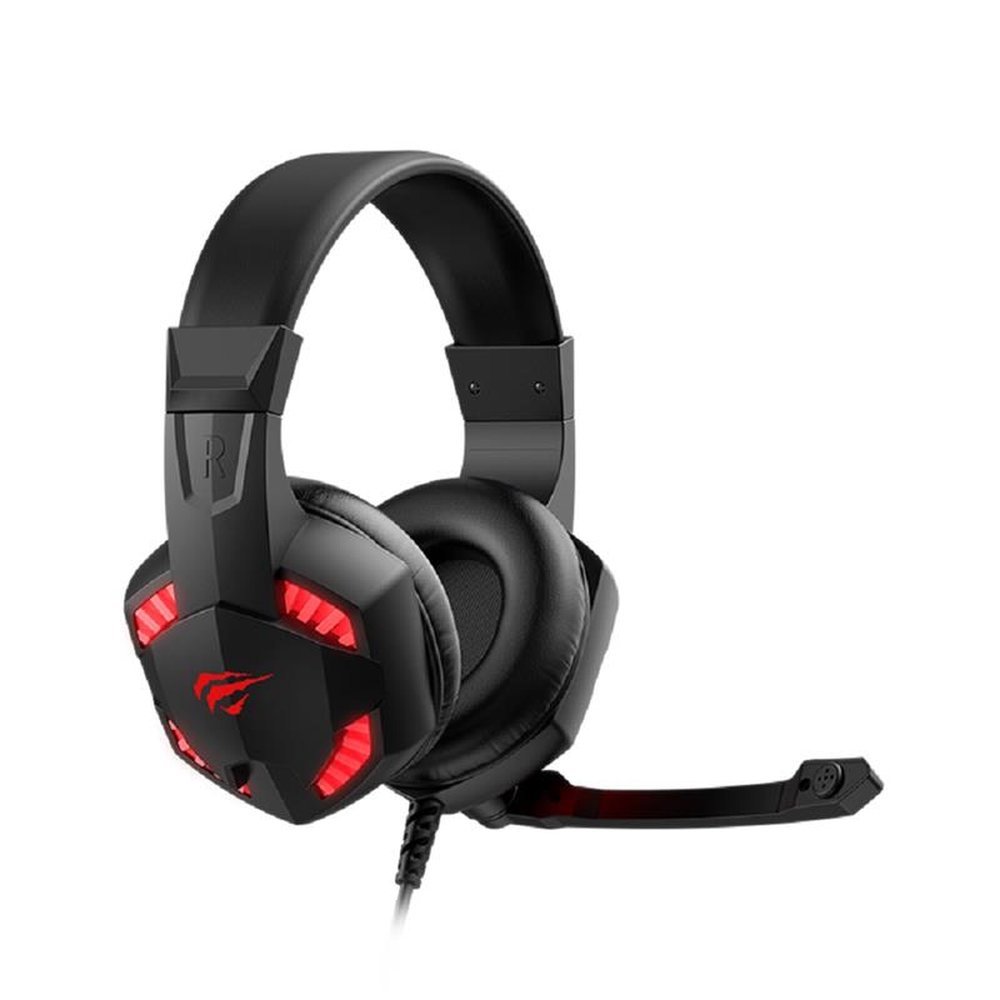 Fone De Ouvido Headset Gamer Havit H2032d Preto/Vermelho