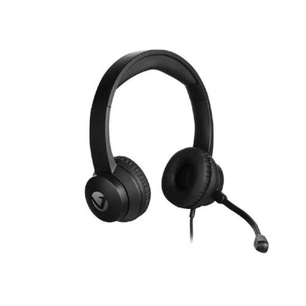 Headset Office Volkano Stereo Usb Preto VK-6521-BK