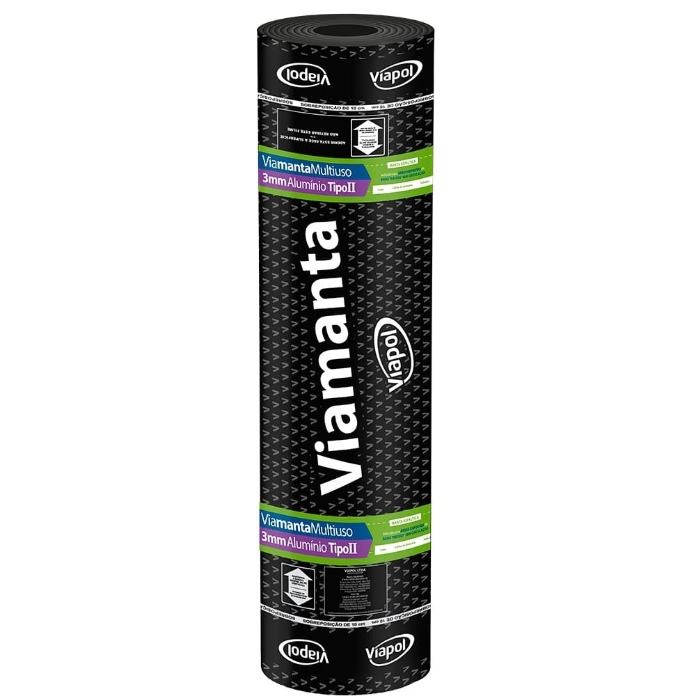 Manta Asfáltica Viamanta Alumínio Tipo II 3mm 10m