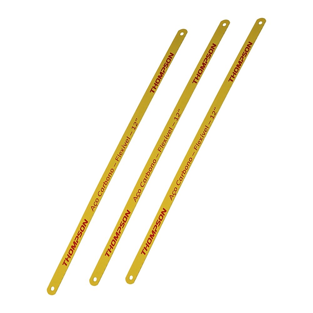 Segueta Thompson de Aço Carbono 18 Dentes - Embalagem com 10 Unidades