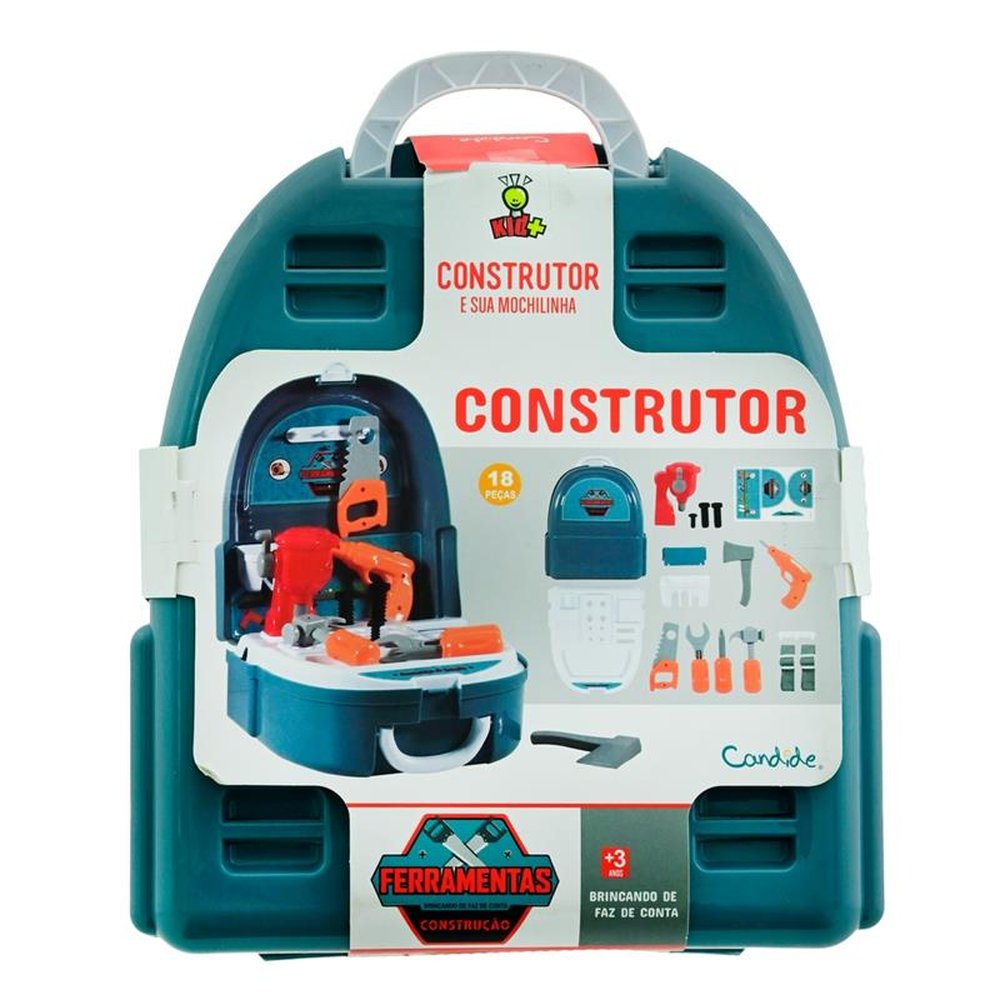 Kit do Construtor Kid+ Com 18 Peças
