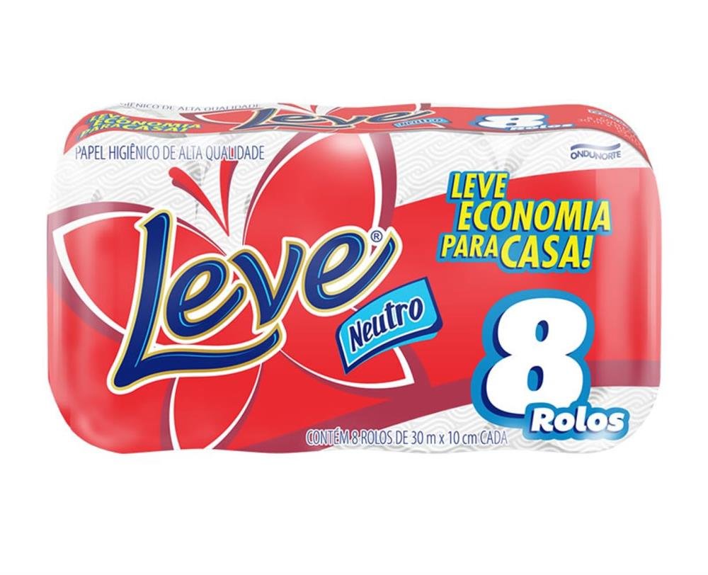Papel Higiênico Leve Mais Neutro F.S 8X8X30M