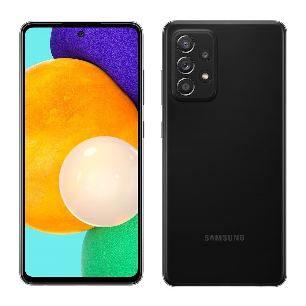 Smartphone Samsung Galaxy A52, Preto, Tela de 6.5", 4G+Wi-Fi+NFC, And. 11, Câm. Tras. de 64+12+5+5MP, Frontal de 32MP, 128GB