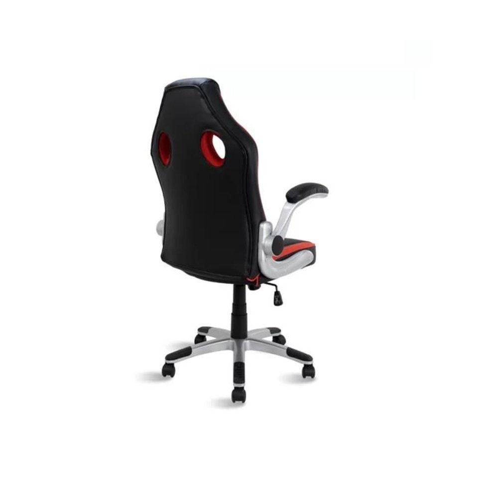 Cadeira Gamer Giratória Braços Retrátil - Vermelho