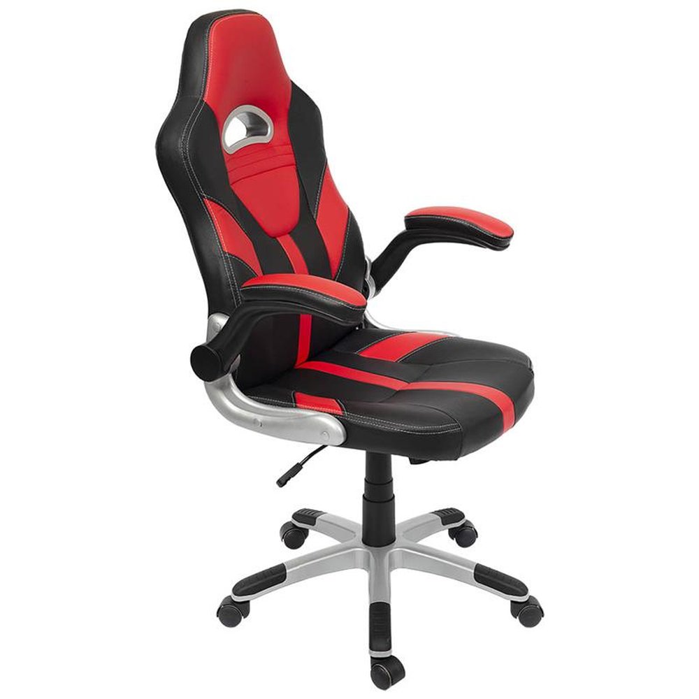 Cadeira Gamer Giratória Braços Retrátil - Vermelho