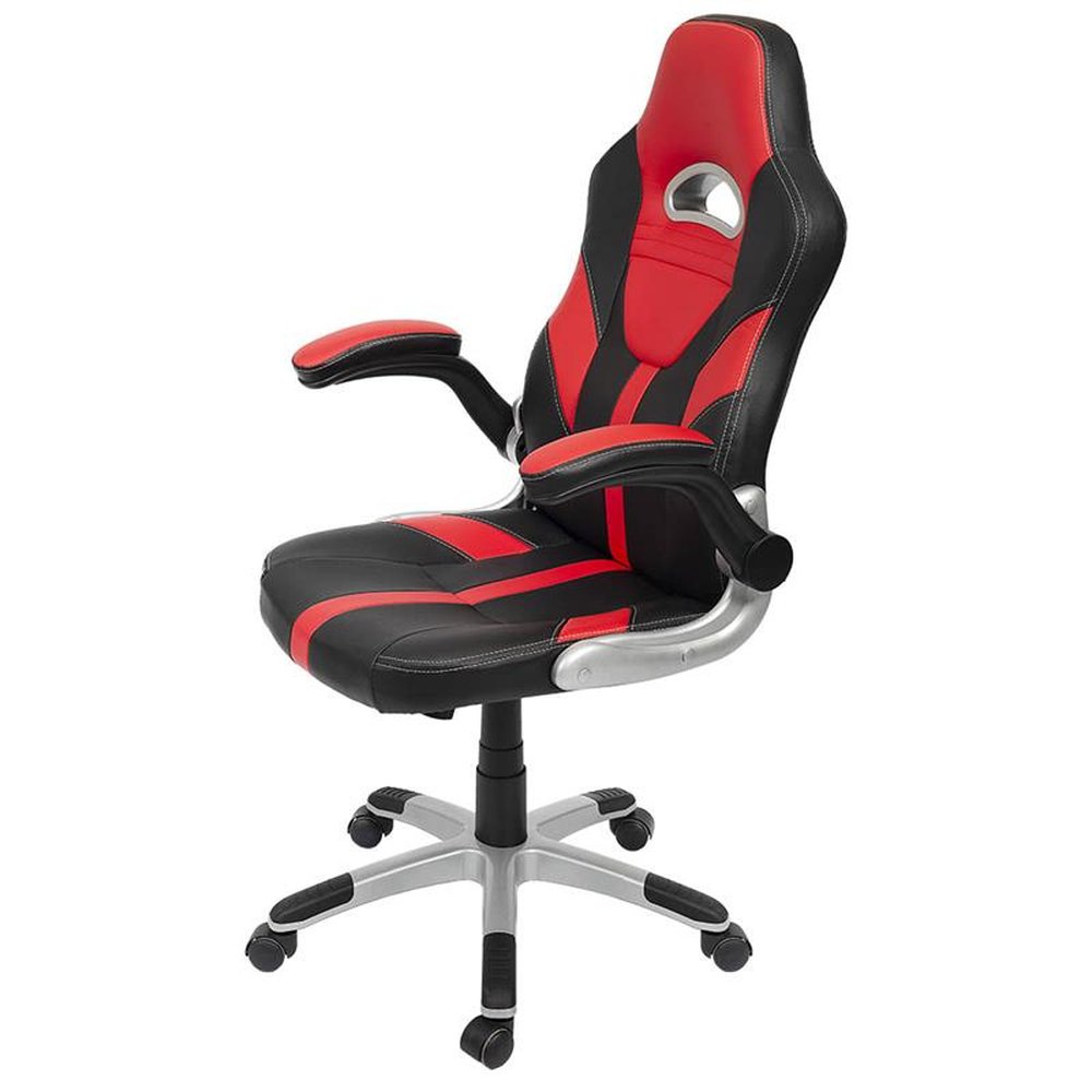 Cadeira Gamer Giratória Braços Retrátil - Vermelho