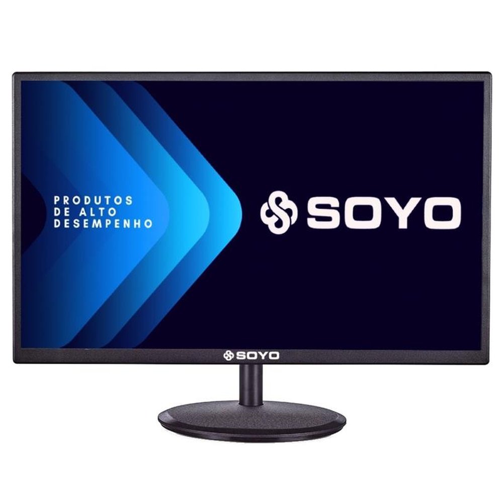 Monitor 18.5" Led HD, Alta Resolução, VGA + HMI + Vesa - Soyo