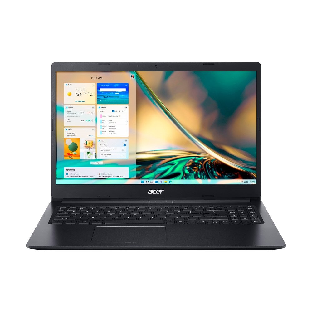 Notebook Acer Aspire 3, Tela de 15.6", Intel Celeron N4020, Windows 11, SSD 128GB, 4GB RAM, Preto