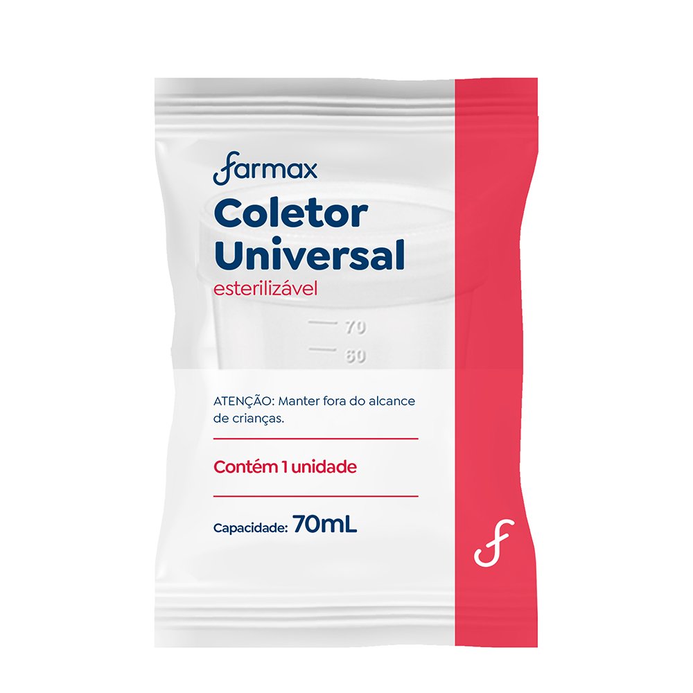 Coletor Universal Fez/Urina Farmax 70Ml