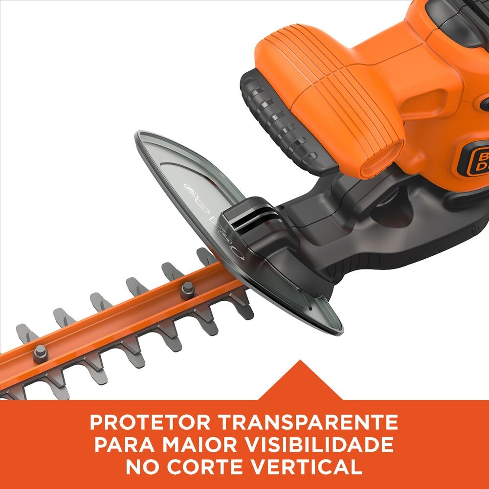 Aparador Cerca Viva 18" Com Alicate de Poda Black+Decker 220V BEHT201KB2