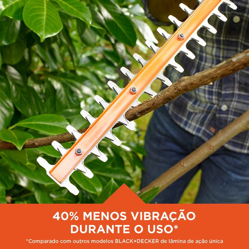Aparador Cerca Viva 18" Com Alicate de Poda Black+Decker 220V BEHT201KB2