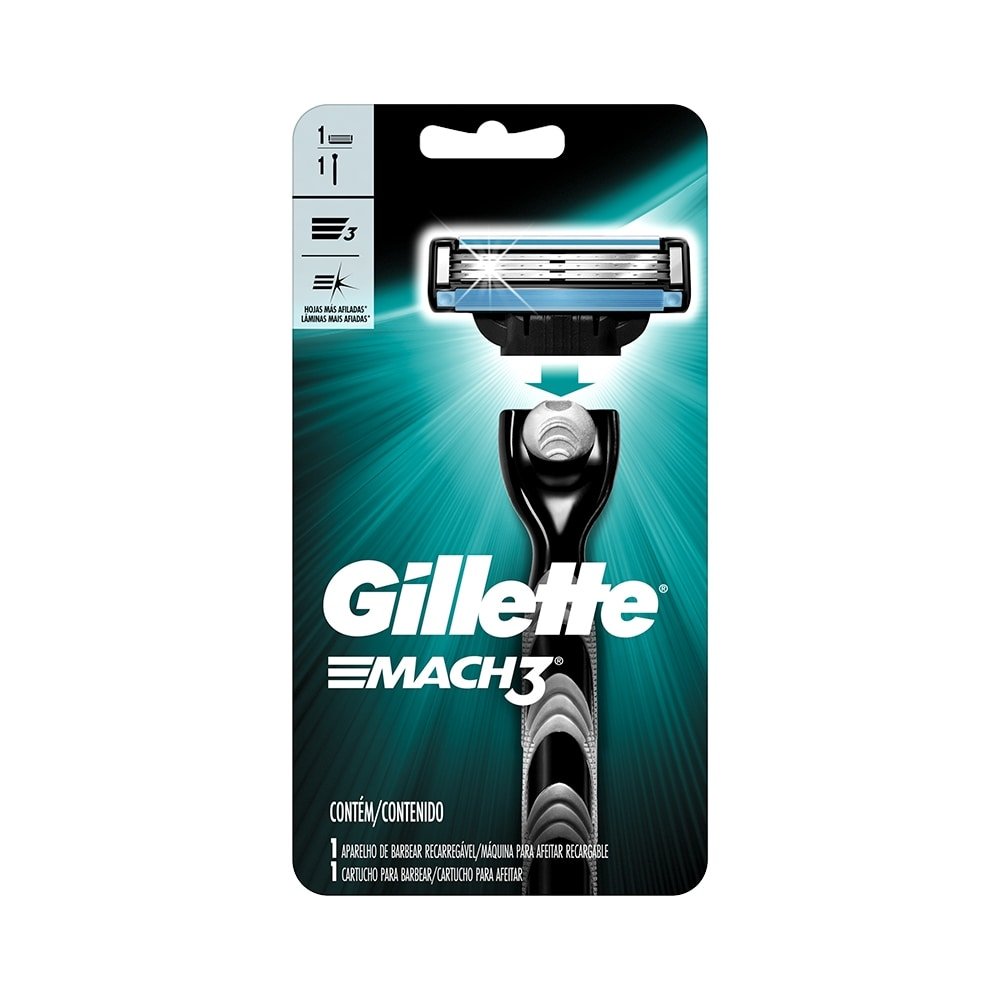 Aparelho Gillette Mach3 - Embalagem com 6 unidades