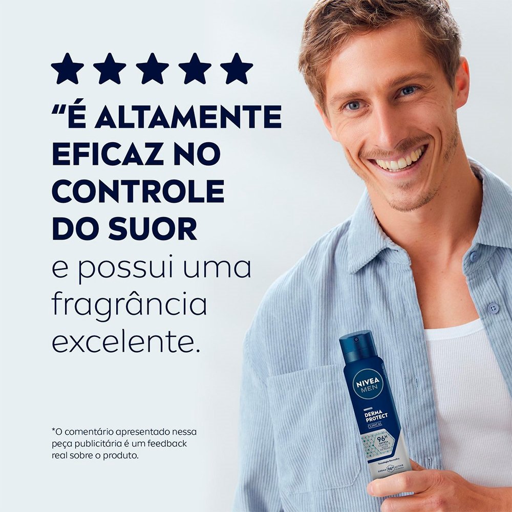 Desodorante Nivea Aerossol Masculino Clinical Derma Protect 150ml