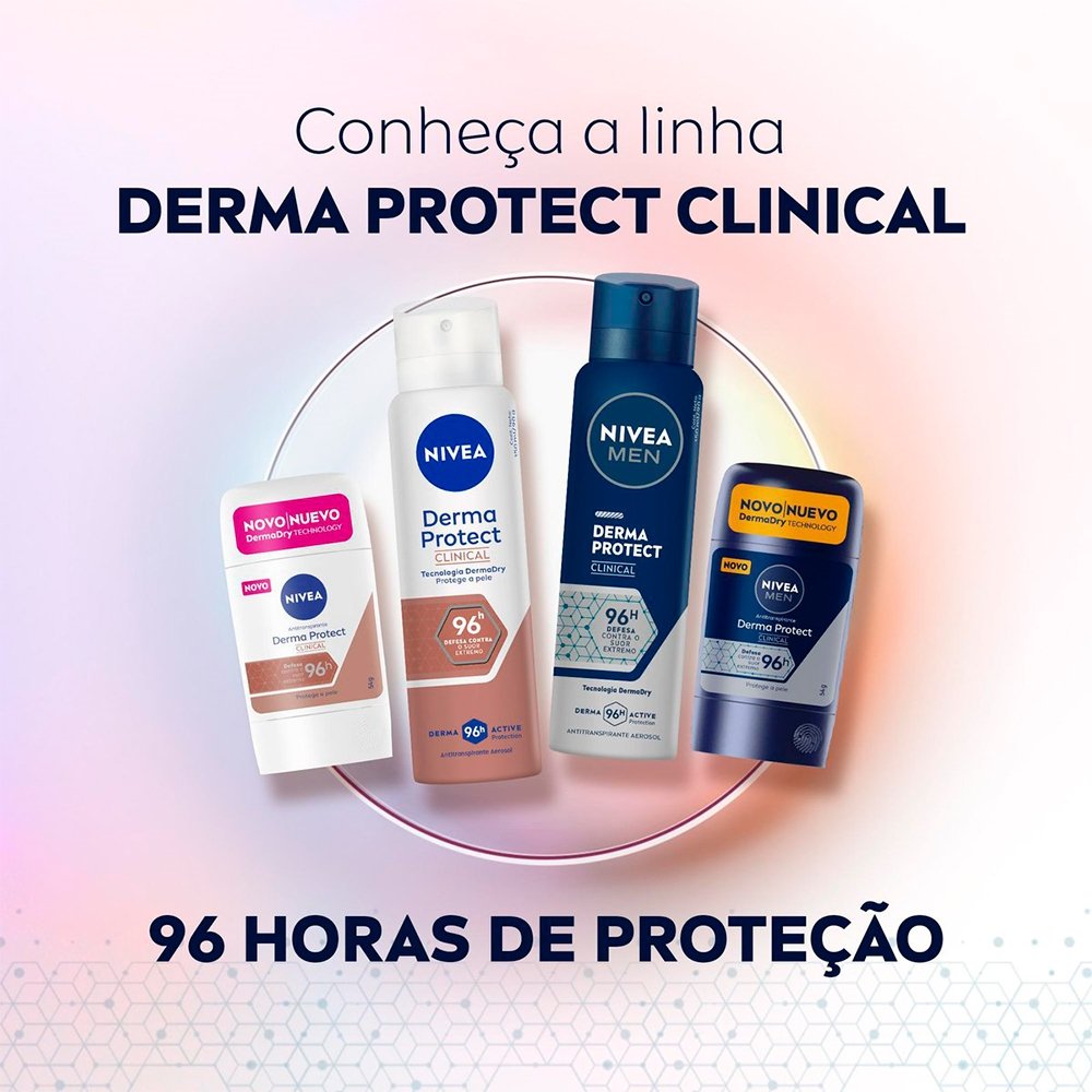 Desodorante Nivea Aerossol Masculino Clinical Derma Protect 150ml