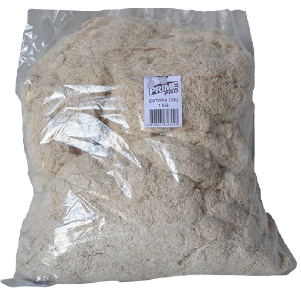 Estopa Alvejada Extra 1kg Mercatex