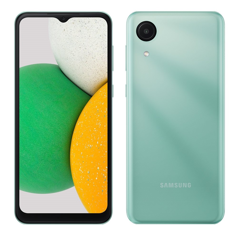 Smartphone Samsung Galaxy A03 Core, Verde, Tela de 6.5", 4G+Wi-Fi, And. 11, Câm. Tras. de 8MP, Frontal de 5MP, 32GB