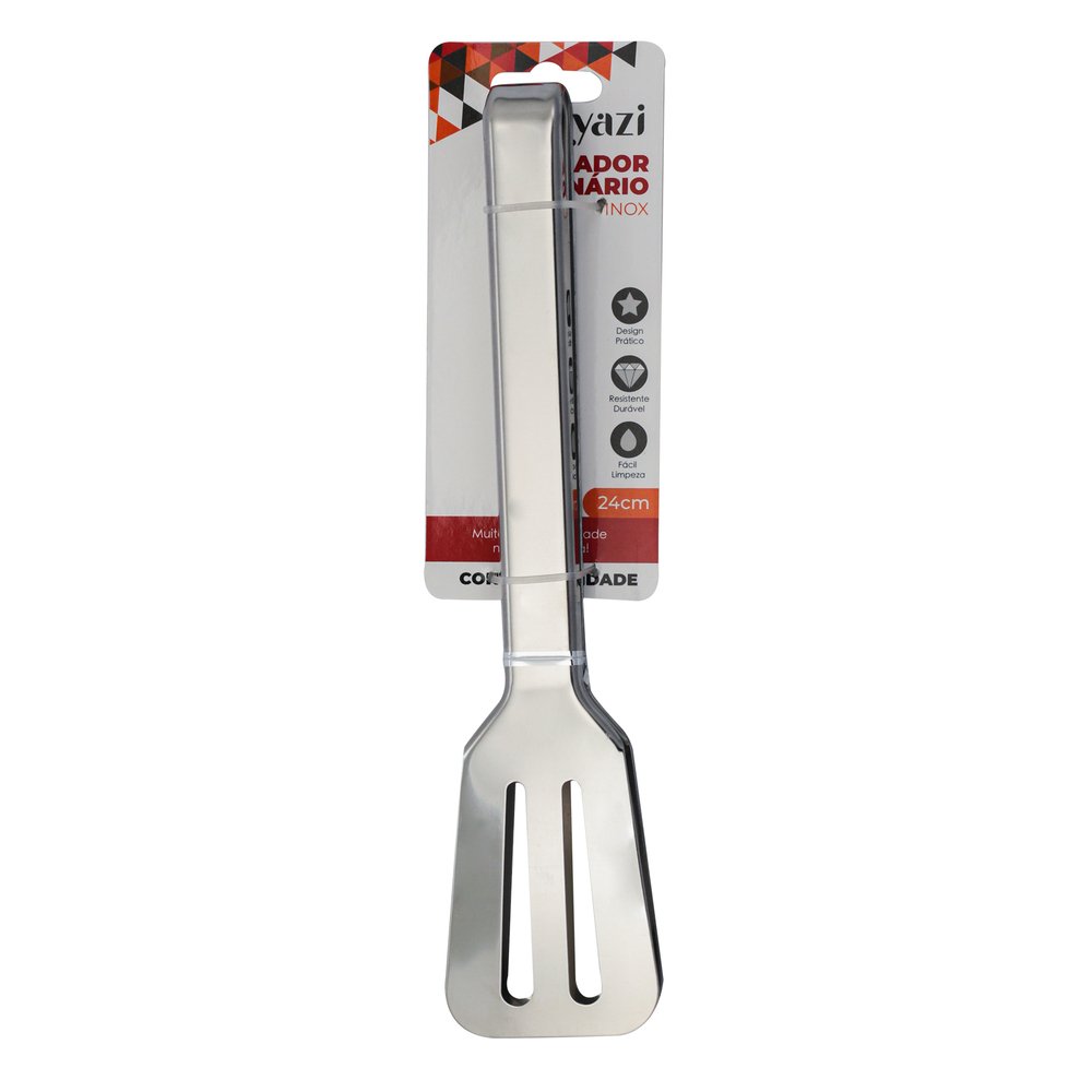 Pegador Espátula Culinária Inox 24cm