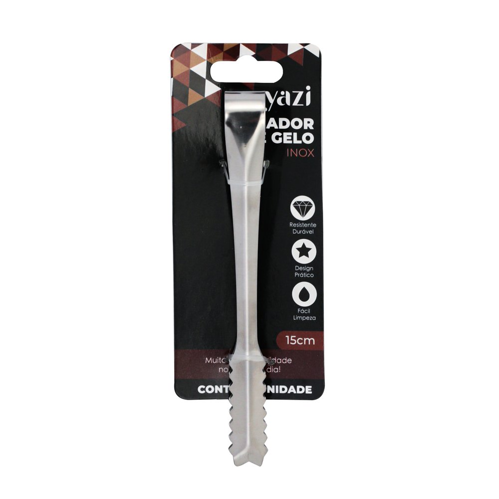 Pegador De Gelo Inox 15cm