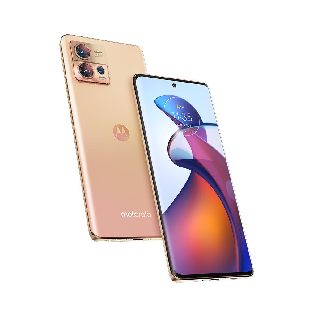Smartphone Motorola Edge 30 Fusion, Gold, Tela de 6.6" - 5G+Wi-Fi+NFC, Android 12 e Câm. Tras. 50+13+2MP, Frontal 32MP, 256GB