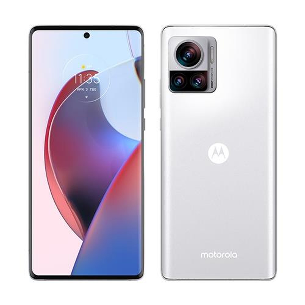 Smartphone Motorola Edge 30 Ultra, Branco, Tela de 6.7", 5G+Wi-Fi+Nfc, Android 12, Câm. Tras. 200+50+12Mp, Frontal 60Mp, 256Gb