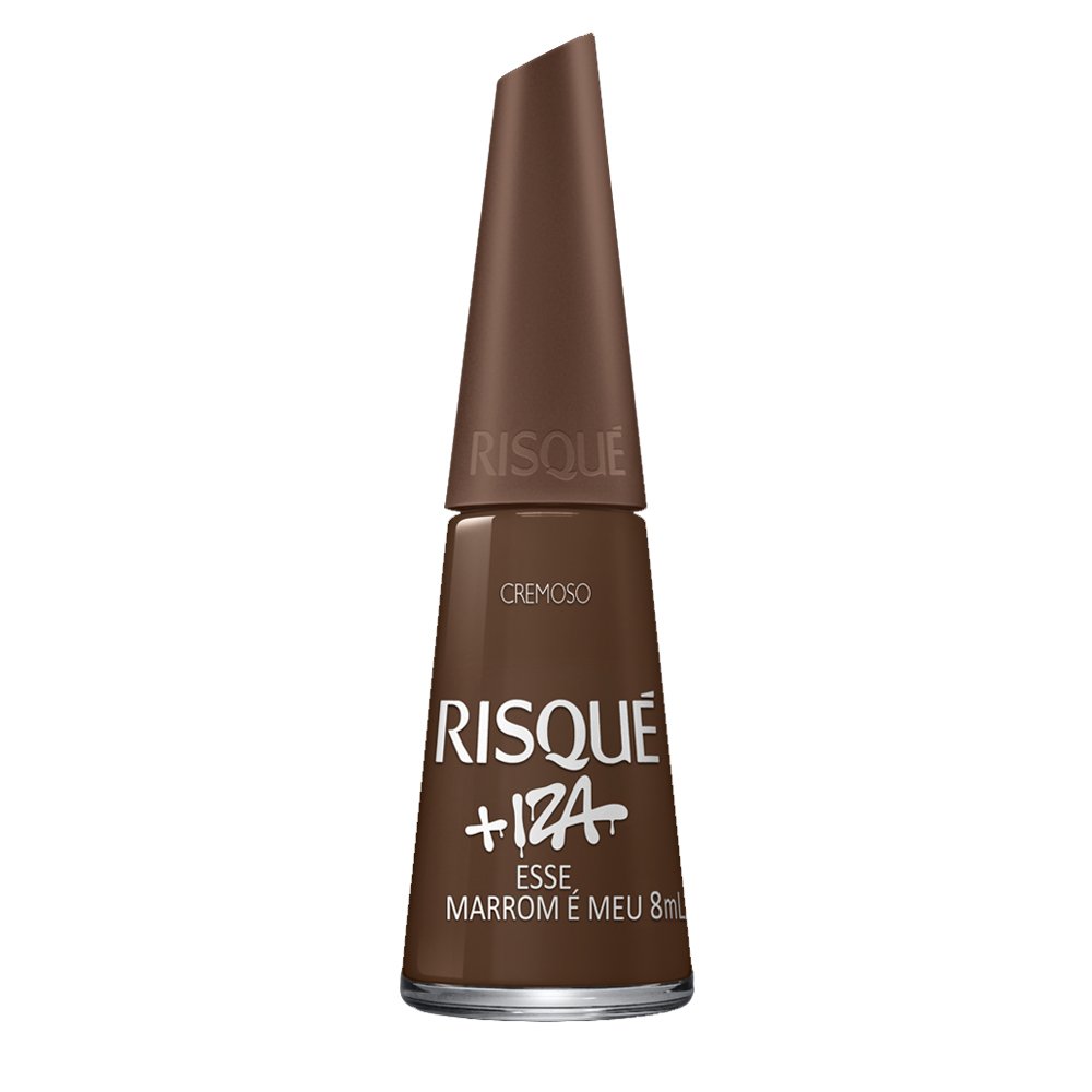 Esmalte Risque Cremoso Iza Esse Marrom E Meu Nu