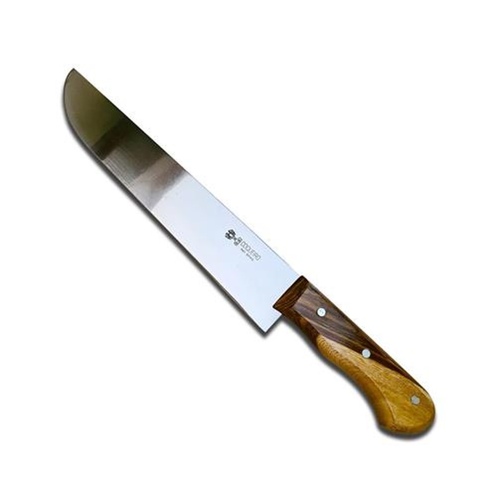 Faca Carbono Coqueiro Carneadeira Cabo Madeira 10 Polegadas