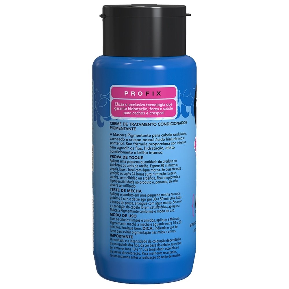 Máscara Pigmentante Salon Line Tô de Cachos Azul 150ml