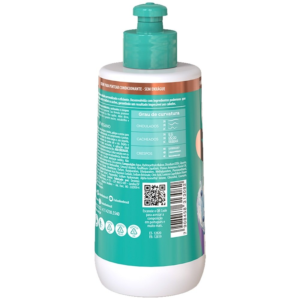 Creme para Pentear Salon Line SOS Ácido Hialurônico 300ml