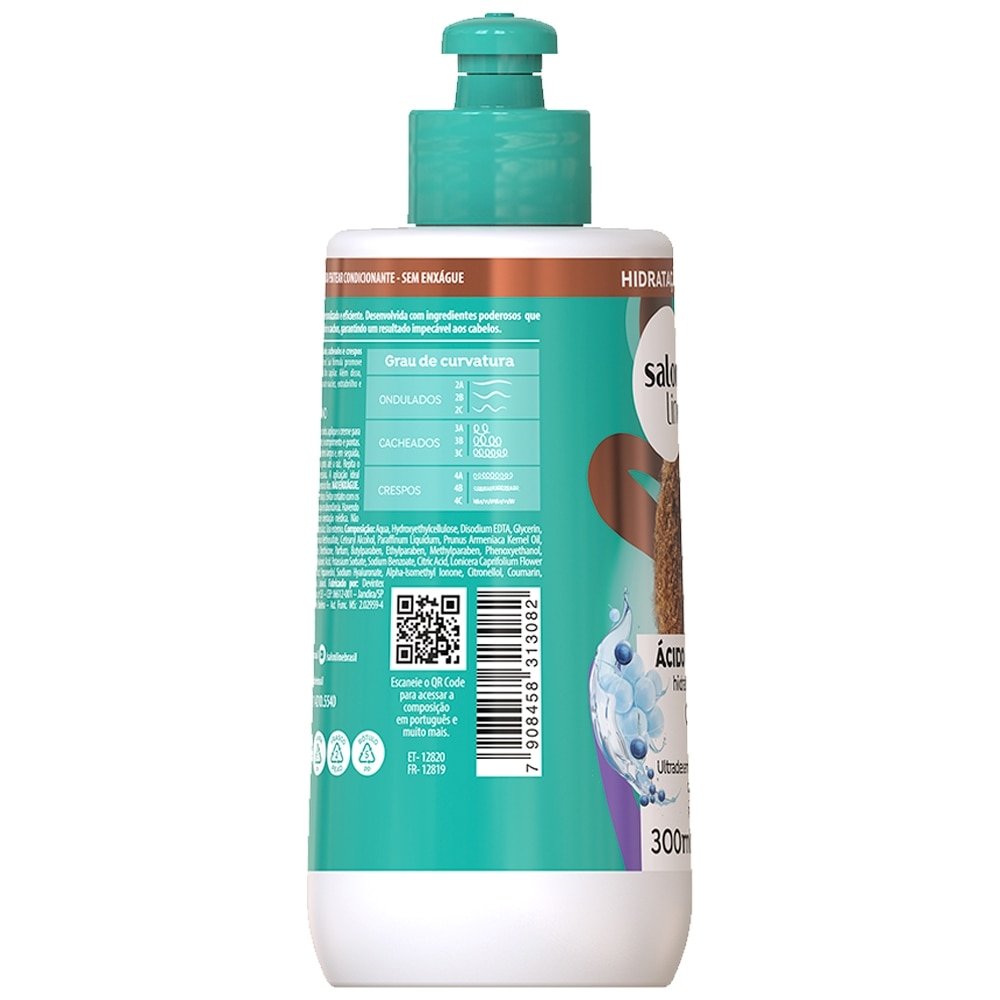 Creme para Pentear Salon Line SOS Ácido Hialurônico 300ml