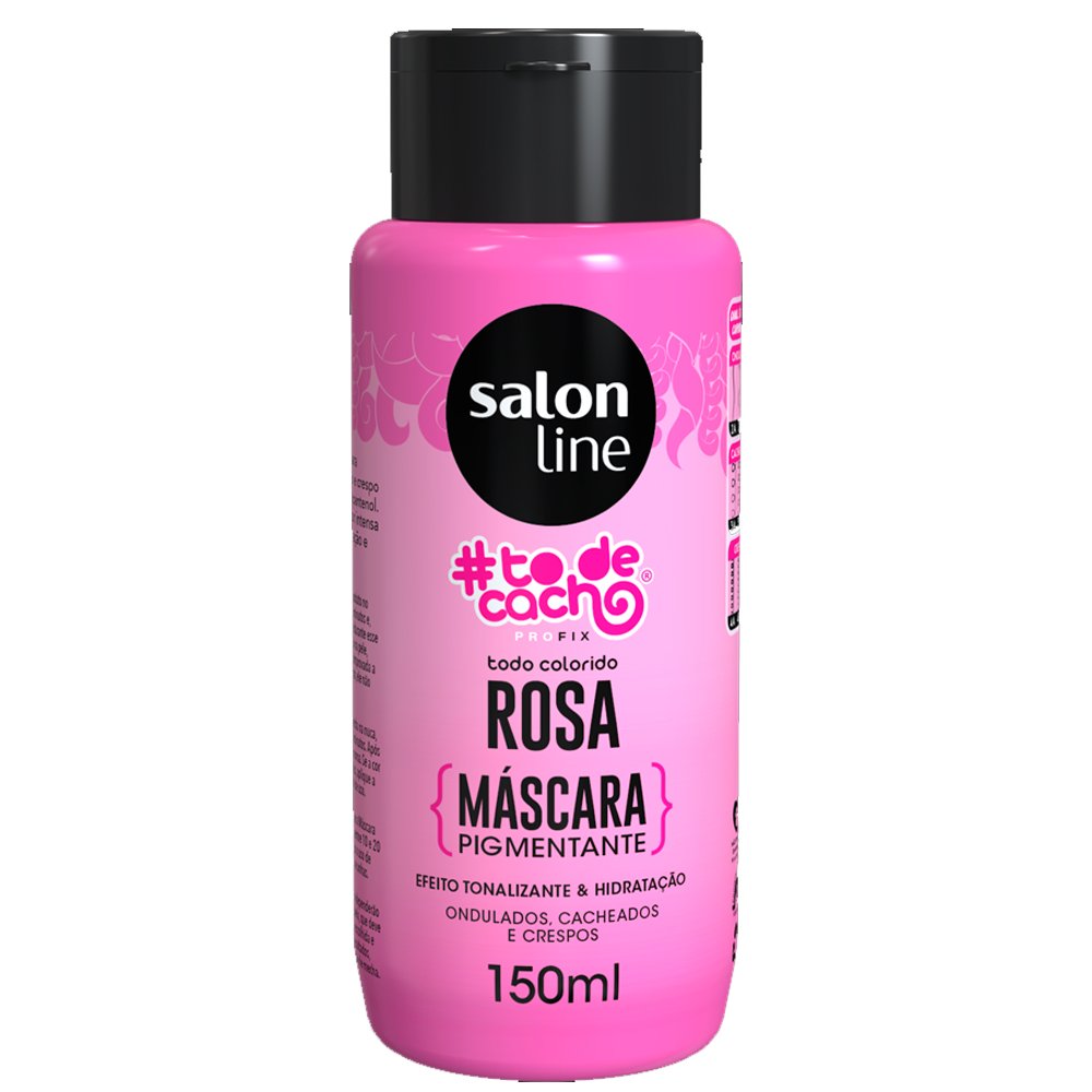 Mascara #todecacho Pigmento Rosa Salon Line 150ml