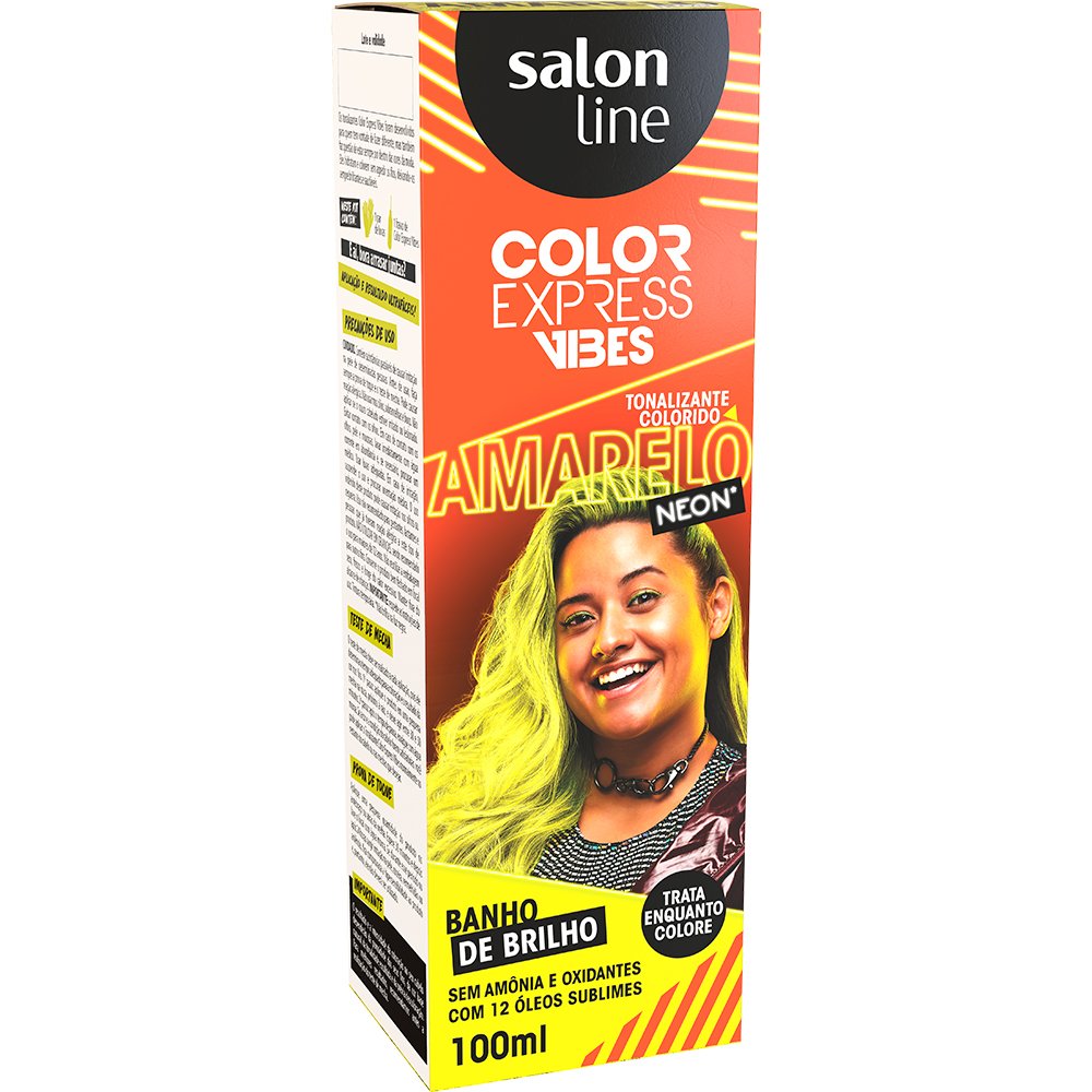Color Express Tonalizante Amarelo Neon Salon Line 100ml
