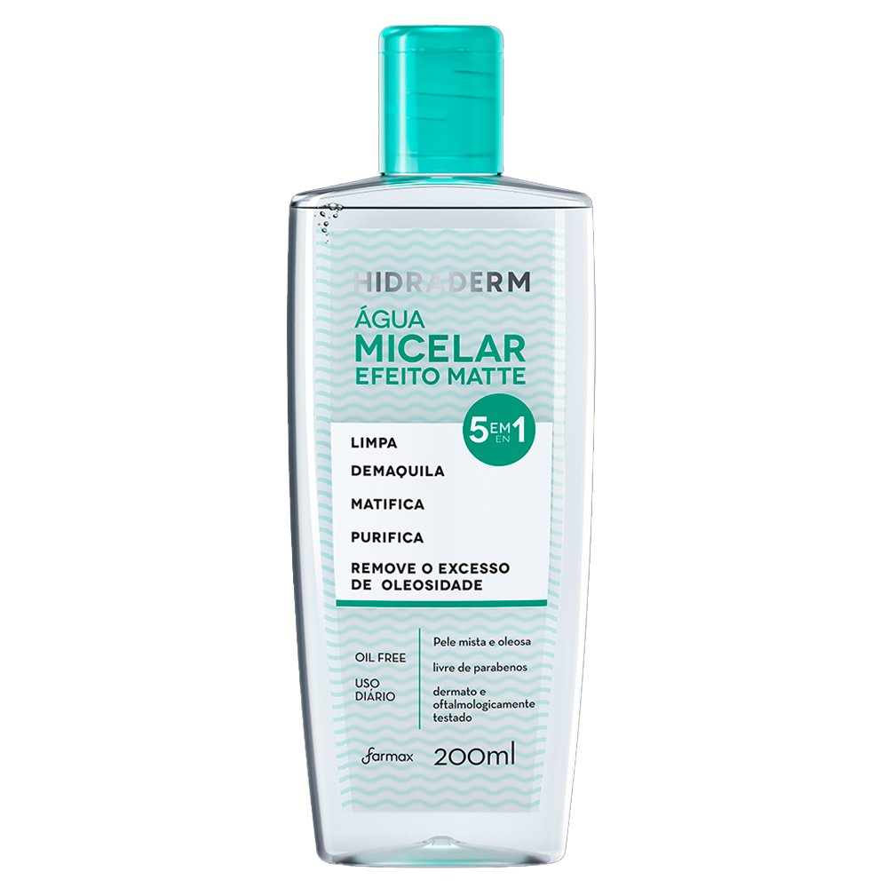 Agua Micelar Matte Hidraderm 200ml