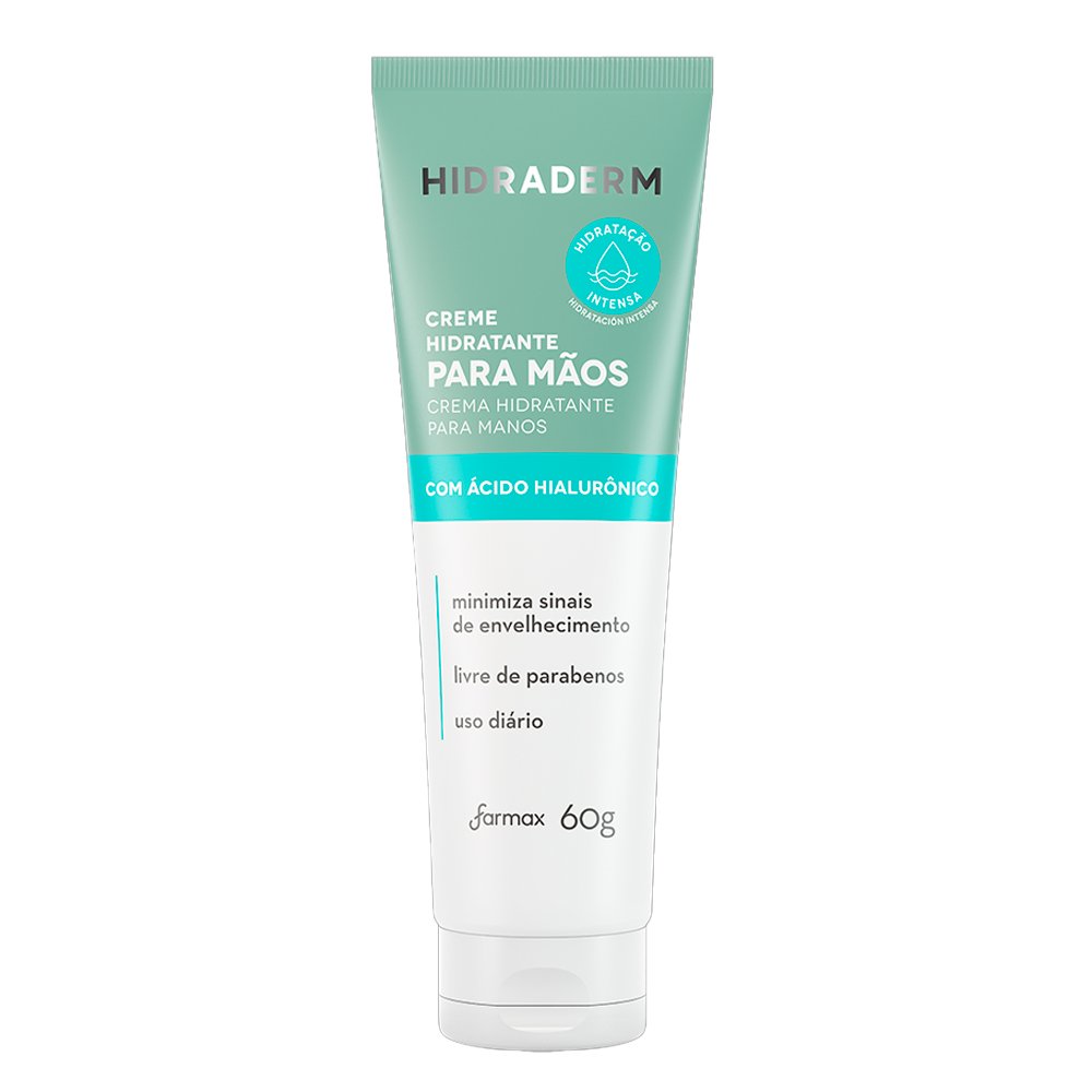 Creme Maos Com Acido Hialuronico Hidraderm 60g