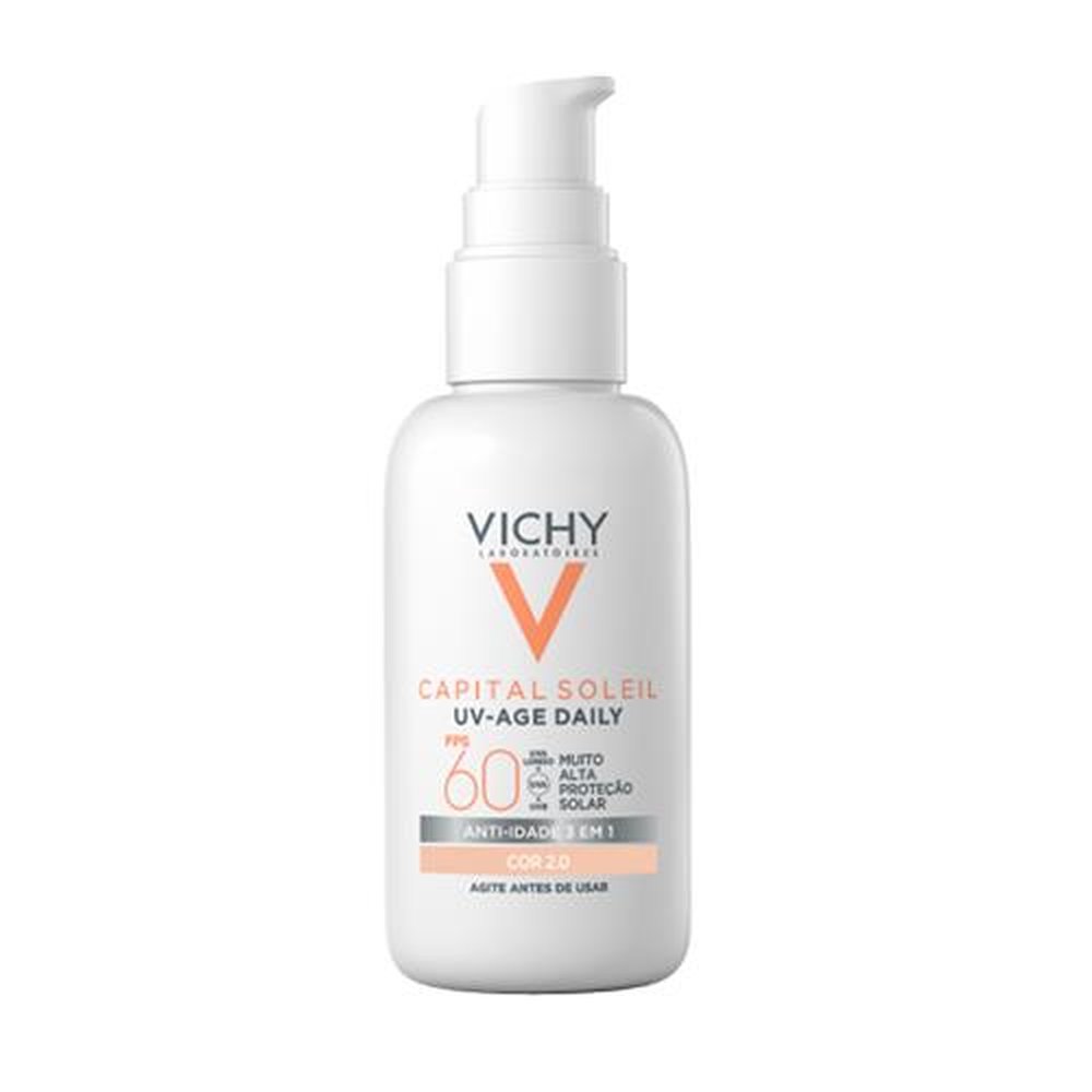 Protetor Solar Facial Vichy Uv Age Fps 60 Sem Cor 40g